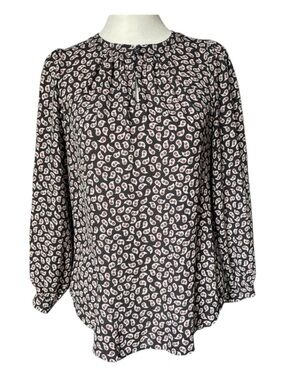 LOFT Paisley-Style Long Sleeve Blouse. Size XSP. Excellent used condition.